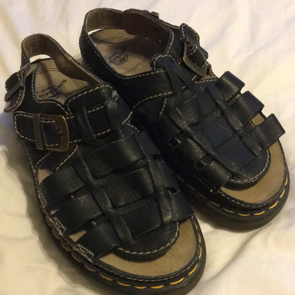 Dr Martens Leather Sandal - Black  (US 11)
